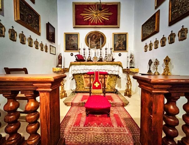 A chapel inside a palazzo in Mdina, Malta
