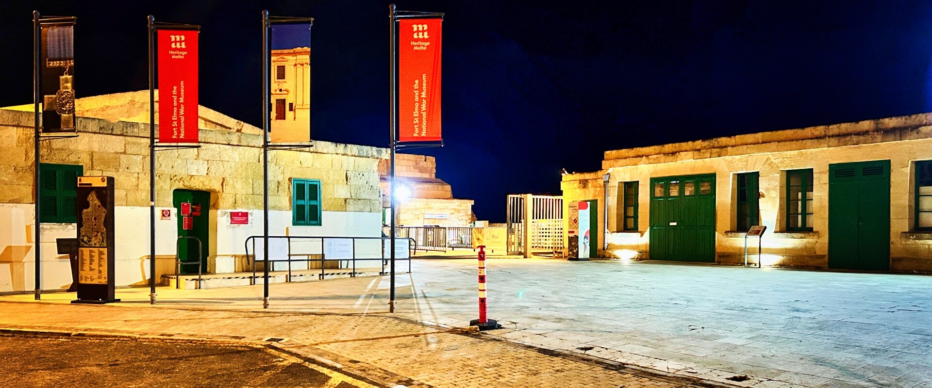 The area next to the National War Museum ticket office