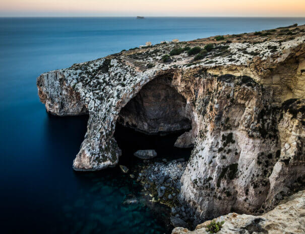 The Blue Grotto arch by the sea. Pic by Giuseppe Milo under Creative Commons 2.0