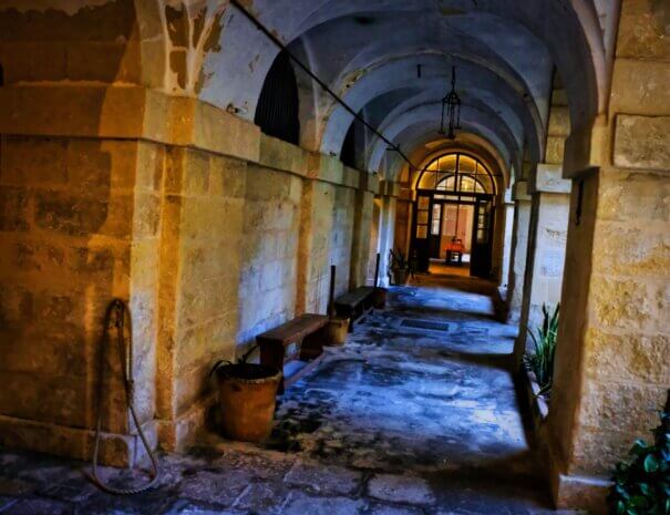 A corridor inside the Mysterium Fidei Museum