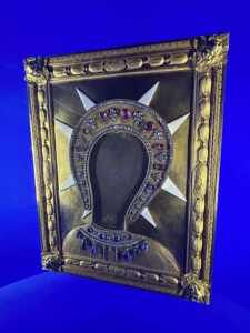 Our Lady of Philermos is currently housed in the Art Museum, one part of the National Museum of Montenegro in the town of Cetinje.